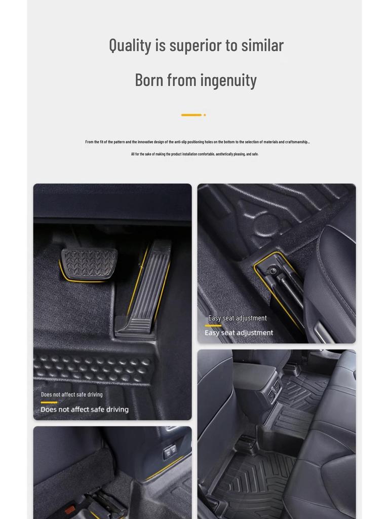 TPE Waterproof Car Floor Mats for Toyota Camry (Generations 7-9, 2012-2026)