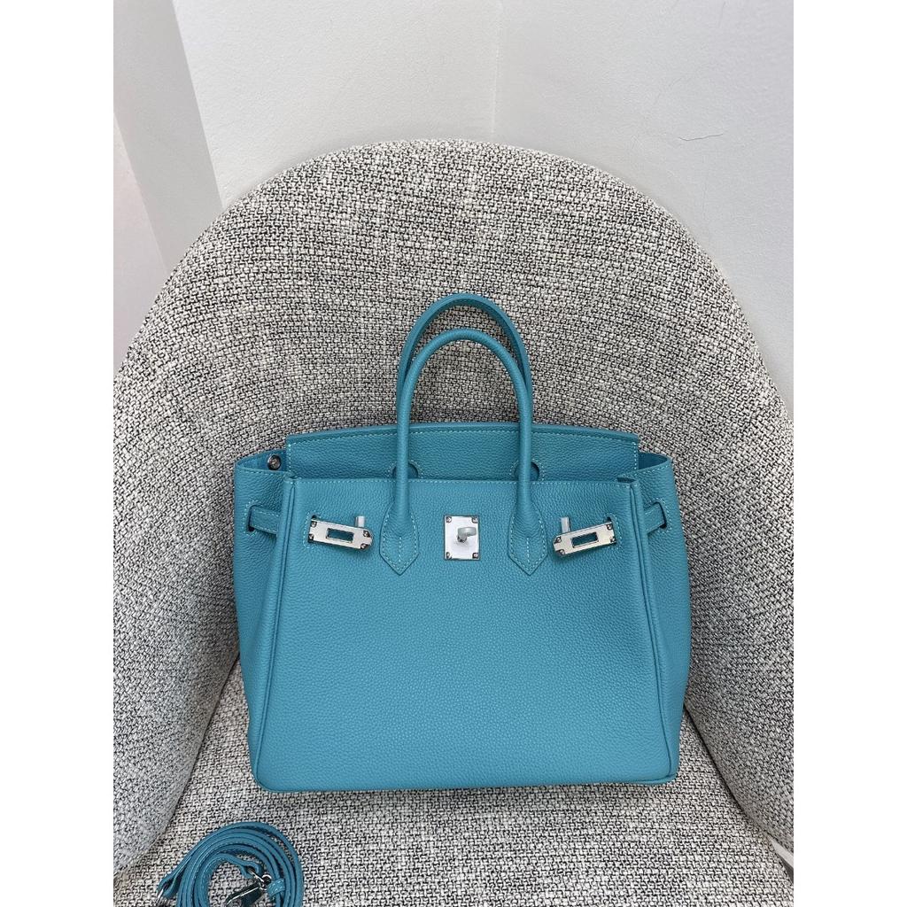 Togo primo strato pelle di mucca borsa platino motivo litchi fibbia argentata borsa a mano serratura di alta gamma borsa a tracolla messenger in pelle da donna