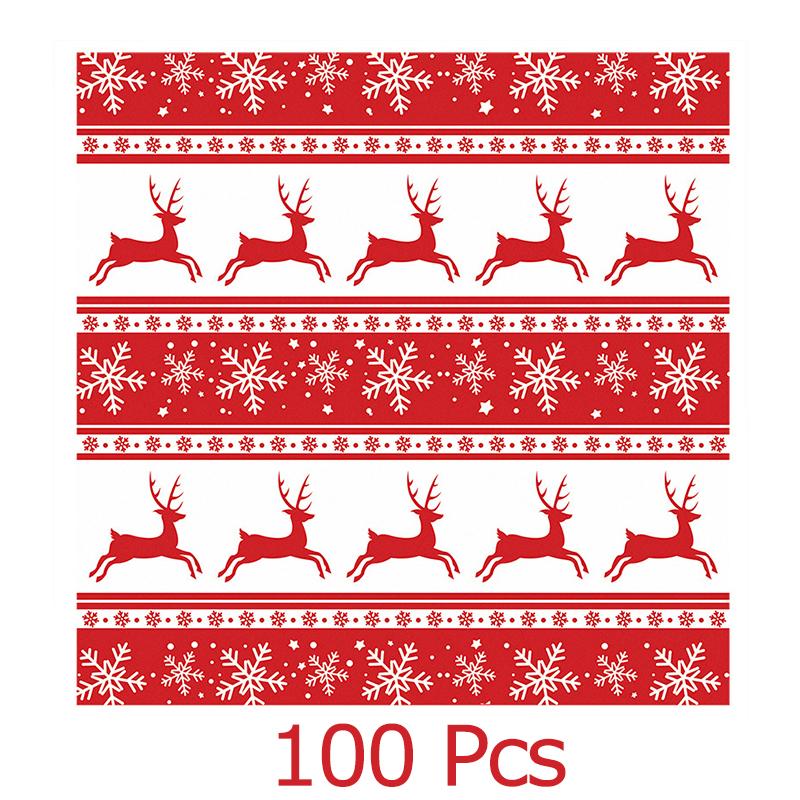 100PCS Christmas Food Parchment Paper Greaseproof Paper Holiday Burger Wrapping Sheets Festive Sandwich Packaging Paper 30x30cm