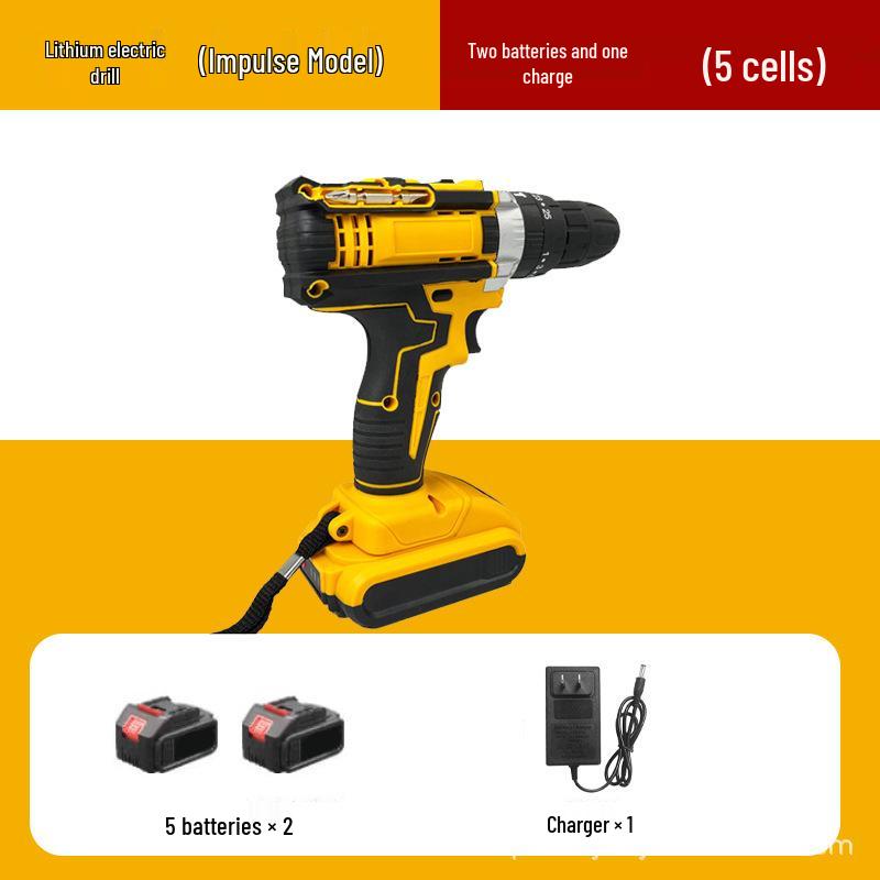 High Torque Lithium Battery Brushed Impact Drill with Three Functions
