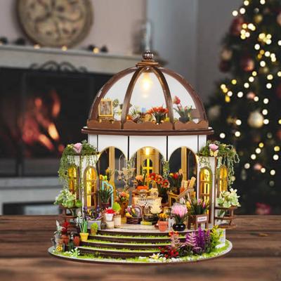 Charming DIY Miniature House Assembly Kit with Illumination