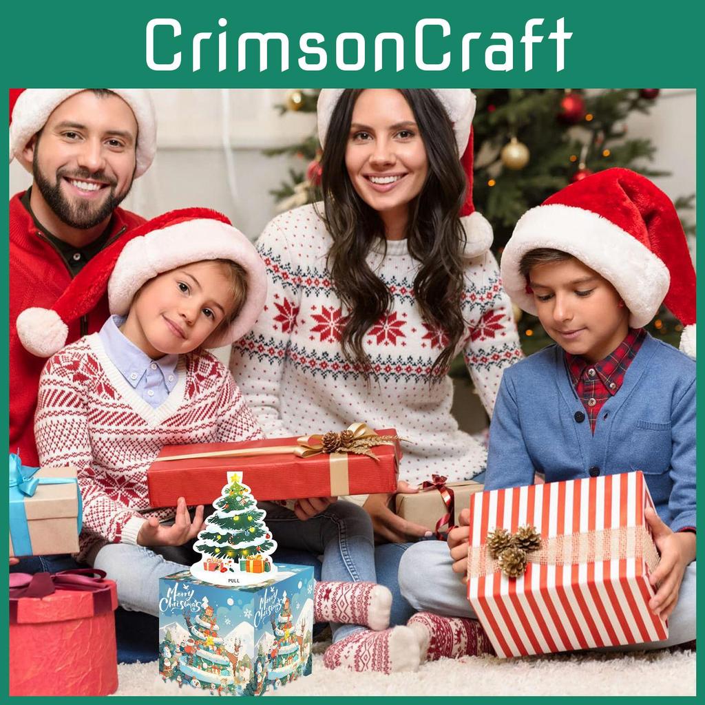 Painted Hand Blue Pattern Christmas Theme Gift Box Decoration Prop Atmosphere