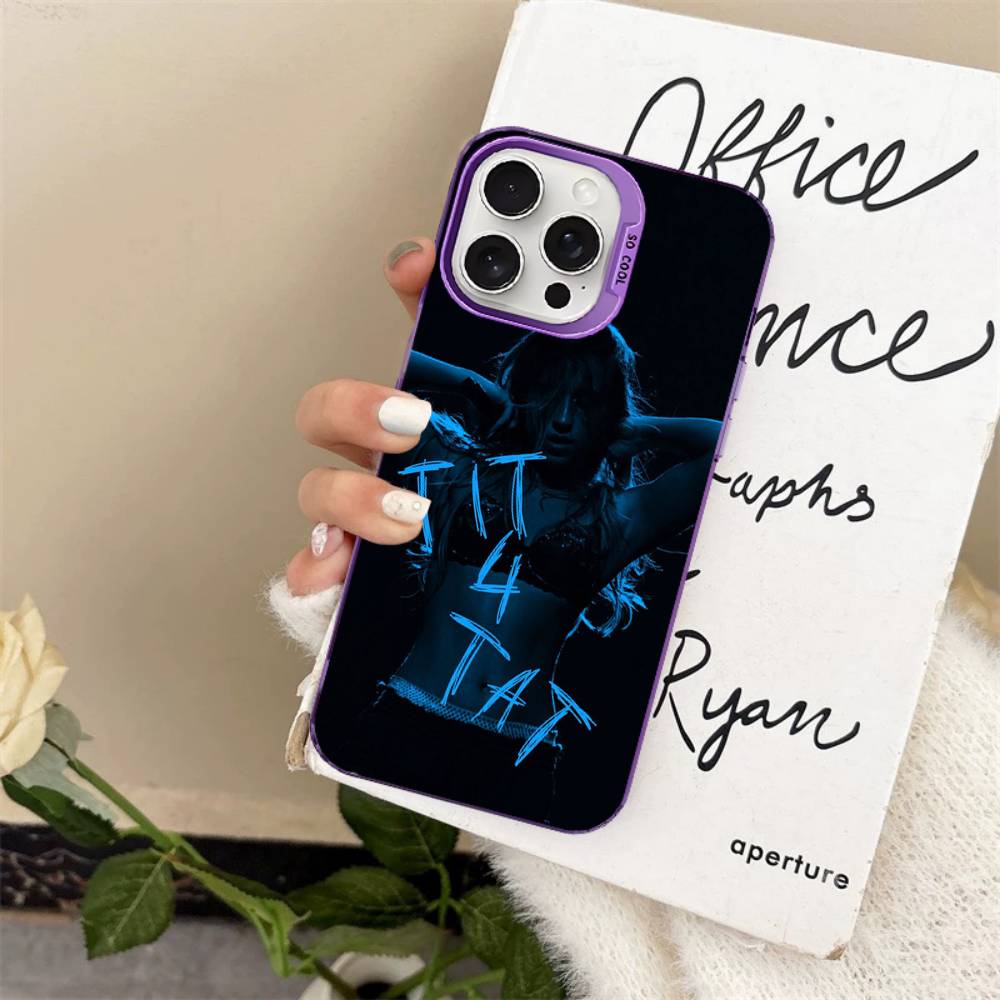 Singer Tate McRae Phone Case For iPhone 16 15 14 13 12 11 Pro Max 17 Plus Colorful Cover