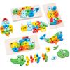 Wooden Number Animal 3D Puzzle Educational Toy for Toddlers Kids Counting Learning Fine Motor Skills Jigsaw Safe Non Toxic