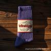 Unisex Baumwollsocken mit Streifen im amerikanischen Stil - Dick, warm, mittelhoch für Herbst/Winter