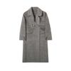 FXZZM25112 Women's 100% Wool Mid-Length Lapel Coat