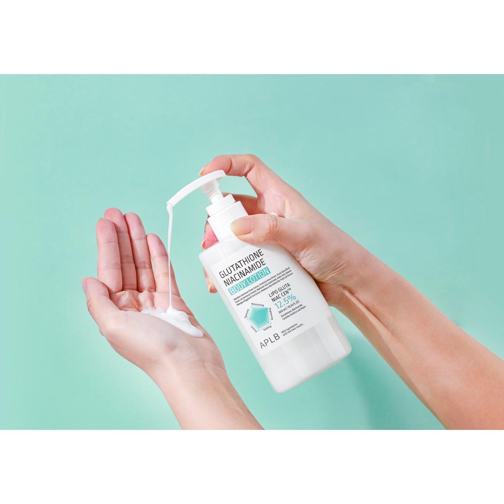 APLB Lozione Corpo Glutatione Niacinamide 300ml - Idratante Illuminante, Coreana