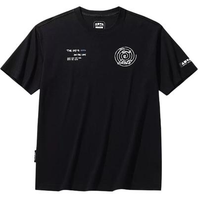 Einfaches lockeres atmungsaktives Kurzarm-T-Shirt mit Buchstaben für Herren Oberteile 152628126-3