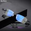 Rimless Reading Glasses Anti-Blue Light Presbyopia Spectacles Eyewear Utralight Square Frameless Hyperopia Eyeglasses