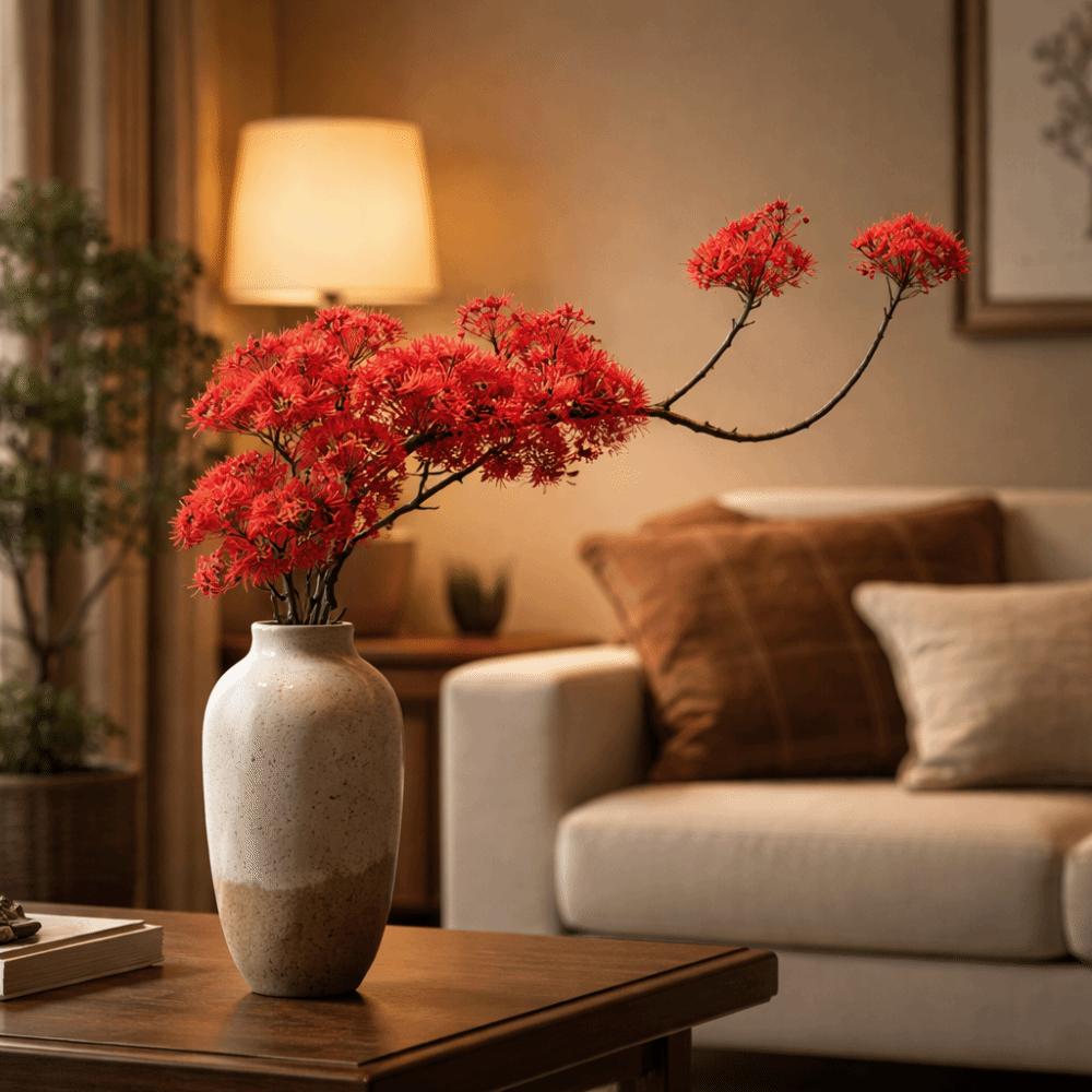 Plastic Artificial Plant Flexible Welcome Pine Tree Vase Plant Simulated Pine  Foyer Decor