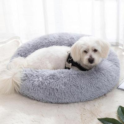 Plush Round Cat Bed Soft Dog Bed Mat Sleeping Bag Lounger Cat House Sofa Basket for Small Medium Large Dog