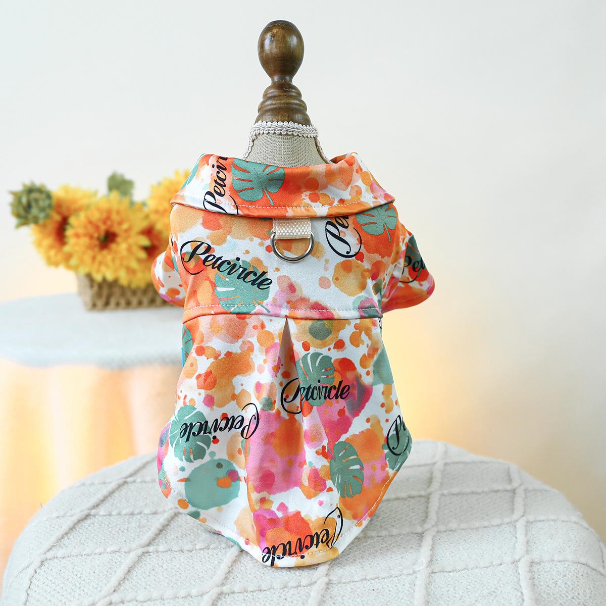 

Adorable Floral Shirt for Small Pets - Spring/Summer Collection Extra Large