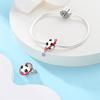 925 Silver Plated Soccer Ball Champion Cup Charms Beads Fit 3mm Bracelets DIY Football Jewelry Gift