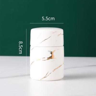 Marble Ceramic Toothpick Container Box Toothpick Holder Toothpick Dispenser Secret Stash Cotton Swab Holder Tooth Pick Holder