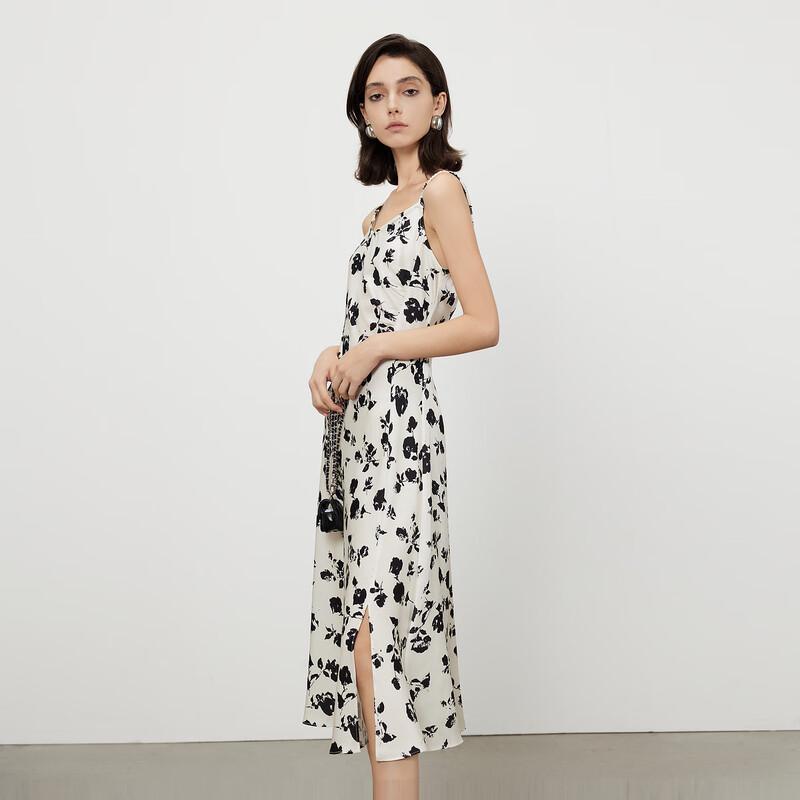 

Gejin Women s Strappy Slit A-Line Long Dress L