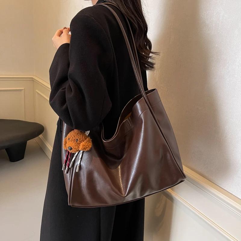 Fashion Interior Compartment Casual Tote Bags Soft Solid Bags for Women  High Quality Soft Zipper PU Women's Handbags