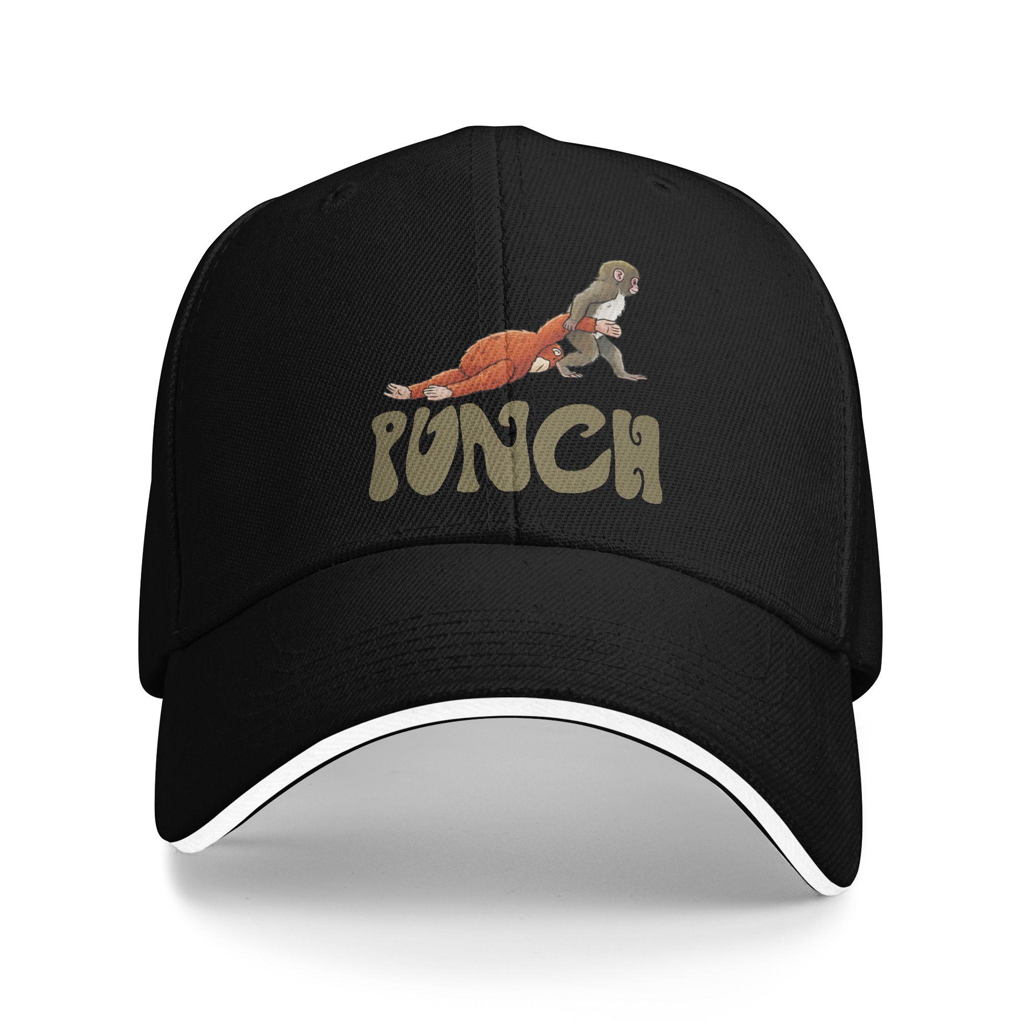 

Punch Monkey Casual Baseball Cap Summer Trucker Hat Sunscreen Tennis Skate Hip Hop Hats Men Adult Streetwear Baseball Caps As Picture чёрный