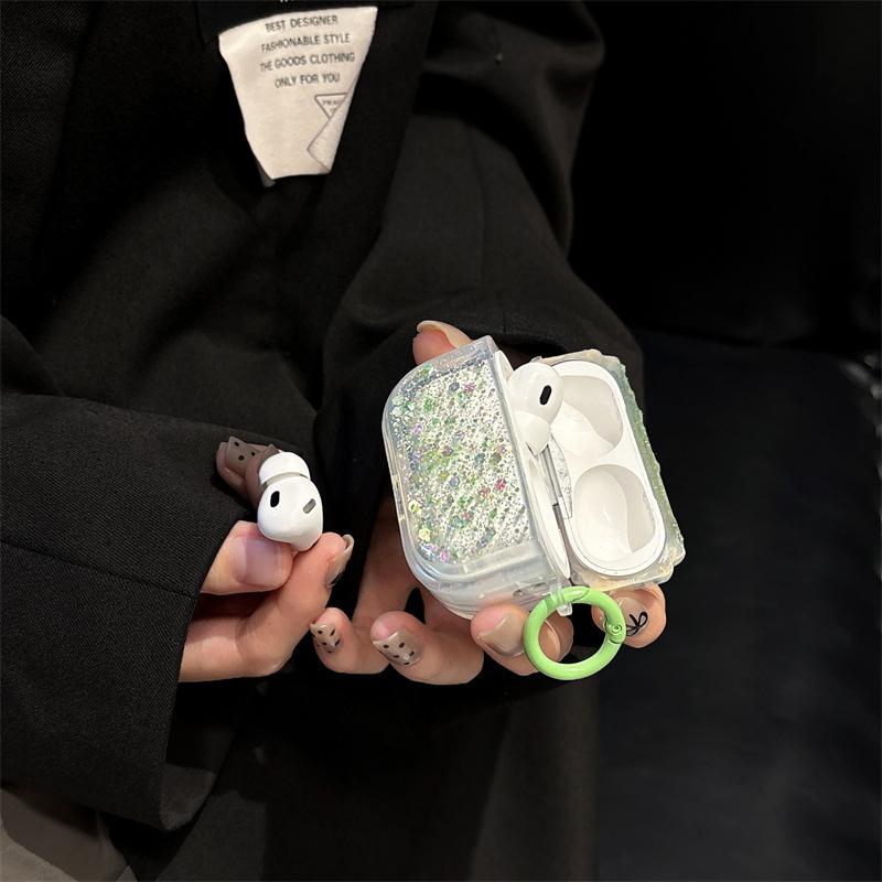 Luxury fashion glitter Epoxy suitable for AirPods protective cover 1 Apple wireless Bluetooth 1st generation Pro1 earphone cover
