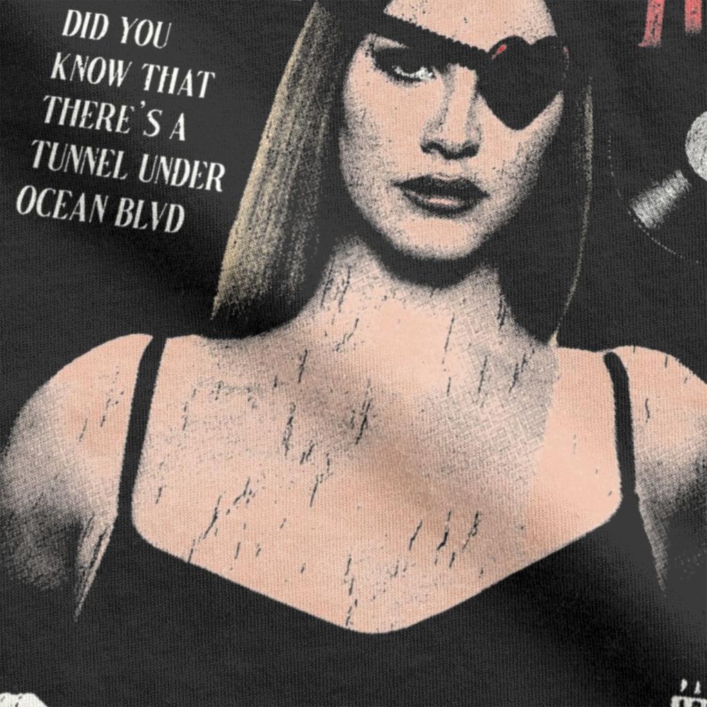 Men's Lana Del Rey T Shirts Cotton Tops Vintage Short Sleeve Round Collar Tee Shirt Party T-Shirt