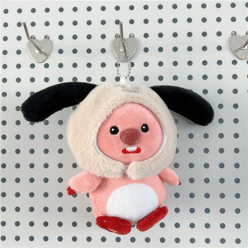 Internet Celebrity Cute Cute Little Beaver Pendant Plush Toy Doll Bag Pendant Keychain Rag Doll
