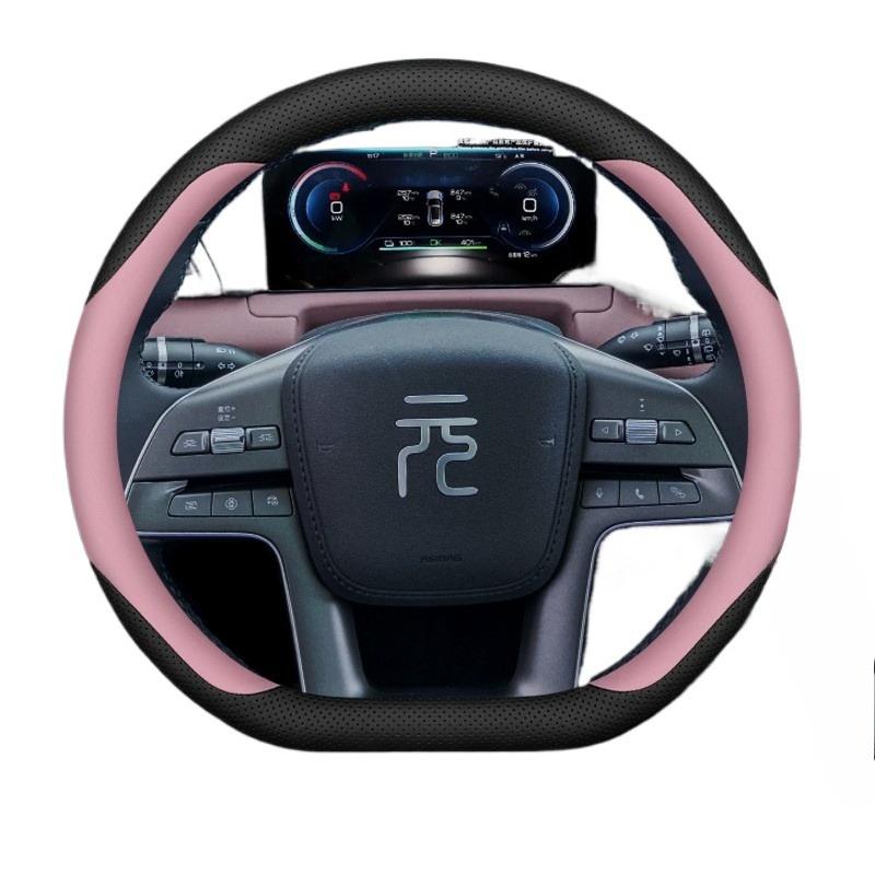 Leder Auto Lenkradabdeckung für BYD Atto 3 Yuan Plus UP 2024 2025 2026 Zubehör