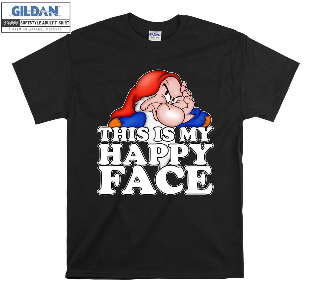 

Grumpy Dwarf Tote T-shirt Cartoon Funny T shirt Men Women Unisex Tshirt 2656 M