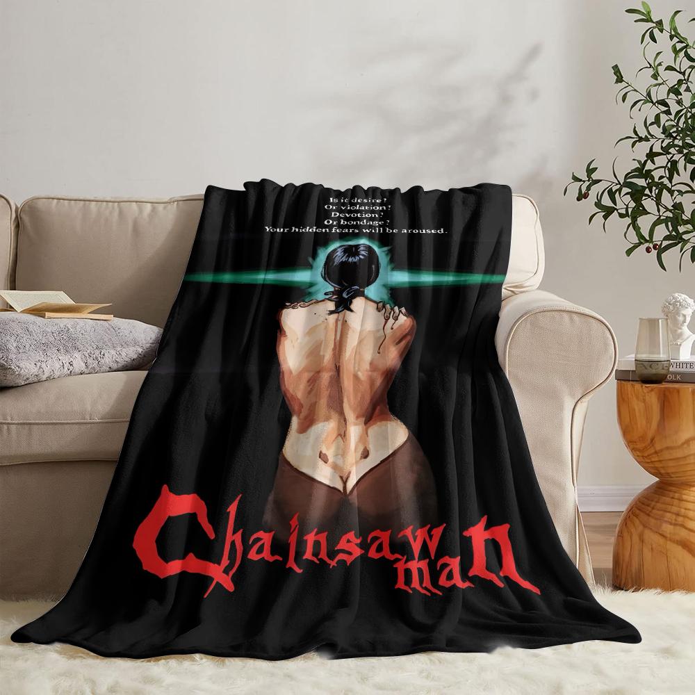 GUOYU Blanket Cchainsaw man Raze Throw Soft Flannel Throw Summer Blanket Lightweight Cozy Nap Blanket for Sofa Bed Travel