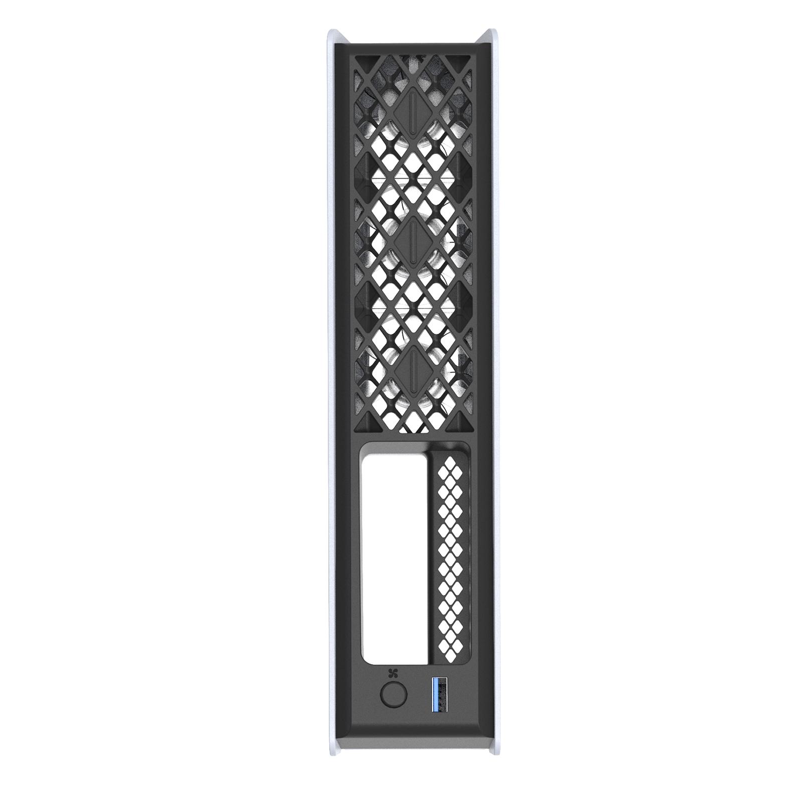 Cooling Fan for PlayStation 5 Slim/Pro Cooling Fan Upgraded Cooler Fan with Adjustable Speed External Cooler with RGB Light