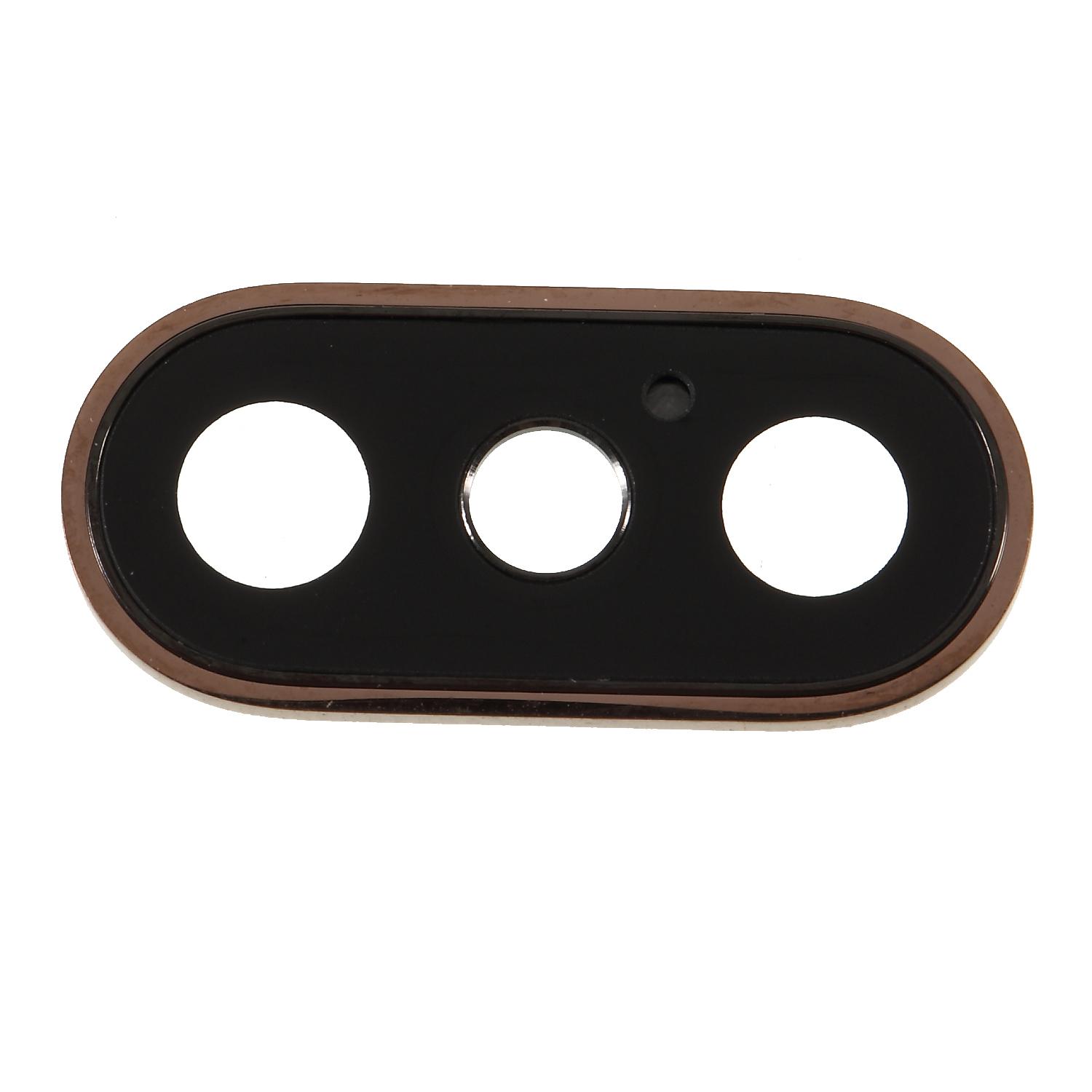 

For iPhone XS/XS Max Back Camera Lens Ring Cover with Glass Lens Silver
