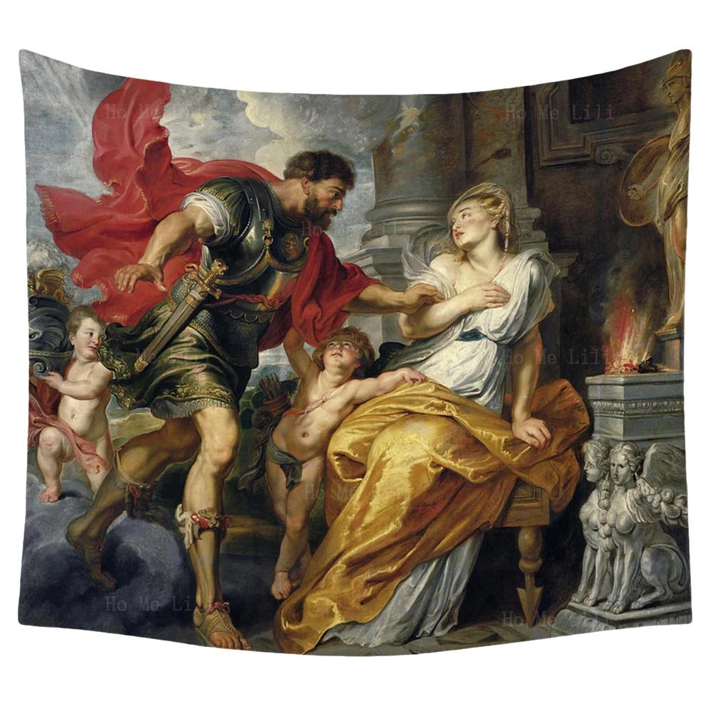 Win And Death In The Battle Consul Mars Is Favored Be Kitchen God Priestesses Ofancient Myth Tapestry By Ho Me Lili Wall Decor