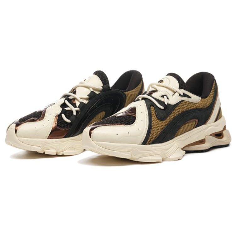 Li-Ning 1990 Versatile Comfortable Non-Slip Wear-Resistant Lightweight Low-Top Sports Casual Shoes Men Sneakers Black Brown ALFS175-4