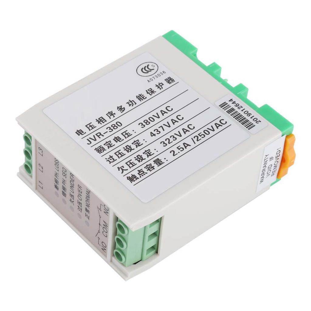 JVR 380 Phase Sequence Protection Relay Monitoring Voltage Control Device