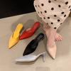 Pointed Slippers Fashion High Heels Bag Head Half Drag Sandals 2025 Spring and Summer New Korean Version Outer Wear Thin Heel Cool Slippers