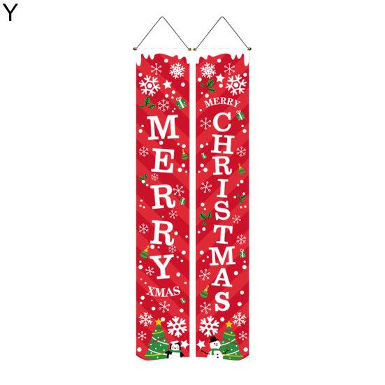Christmas Porch Sign Bright Color Festival Supplies