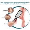 Stainless Steel Hanging Foot Callus Professional Foot File with Safe and for Heel Wet and Dry MJQ002 File, Remover, Micro-Cutter, Efficient, Cleaning,