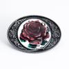 Ethnic Style Painted Zinc Alloy Rose Flower Belt Buckle