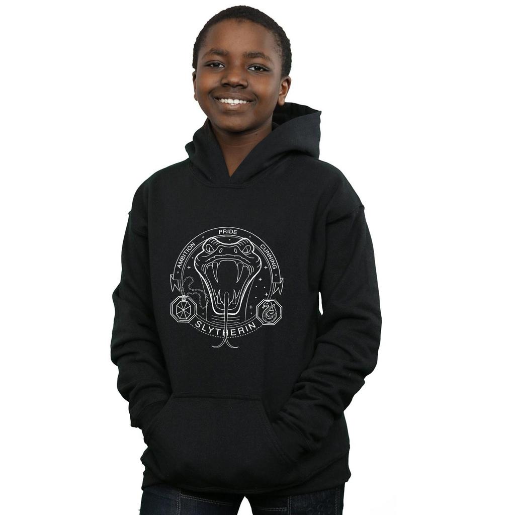 Harry Potter Boys Slytherin Seal Hoodie