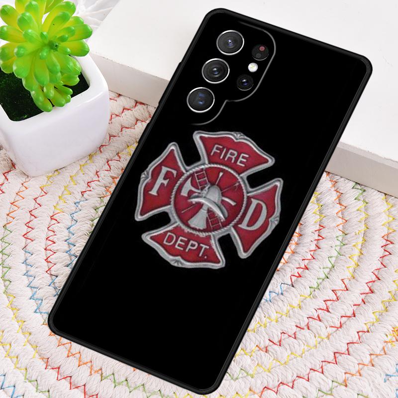 Fire Fireman Firefighter Phone Case for Samsung Galaxy Note 10 Pro S26 Ultra S23 S24 FE S25 S21 S22 PLUS Shockproof Cove