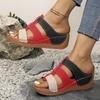 Plus Size Shoes for Women Summer Fashion Slip on Platform Wedges Slippers 36-43 Peep Toe Non-slip Sandals Casual Footwear