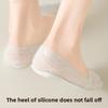 5 Pairs of Women's Summer Thin Lace Bow Invisible Shallow Mouth Wicking Sweat Non Slip Boat Socks