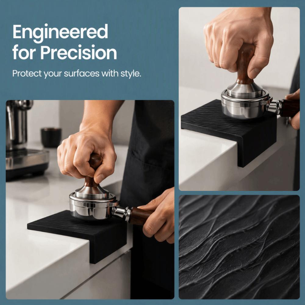 Food Grade Silicone Coffee Tamping Mat Non-Slip Texture Silicone Tamper Mat Coffee Shop