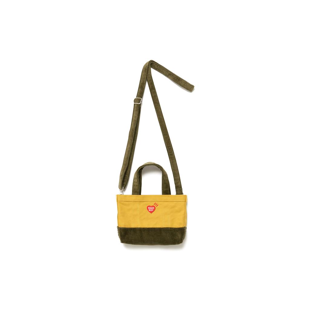 New HUMAN MADE Mini Shoulder Tote Bag Yellow HM24GD049