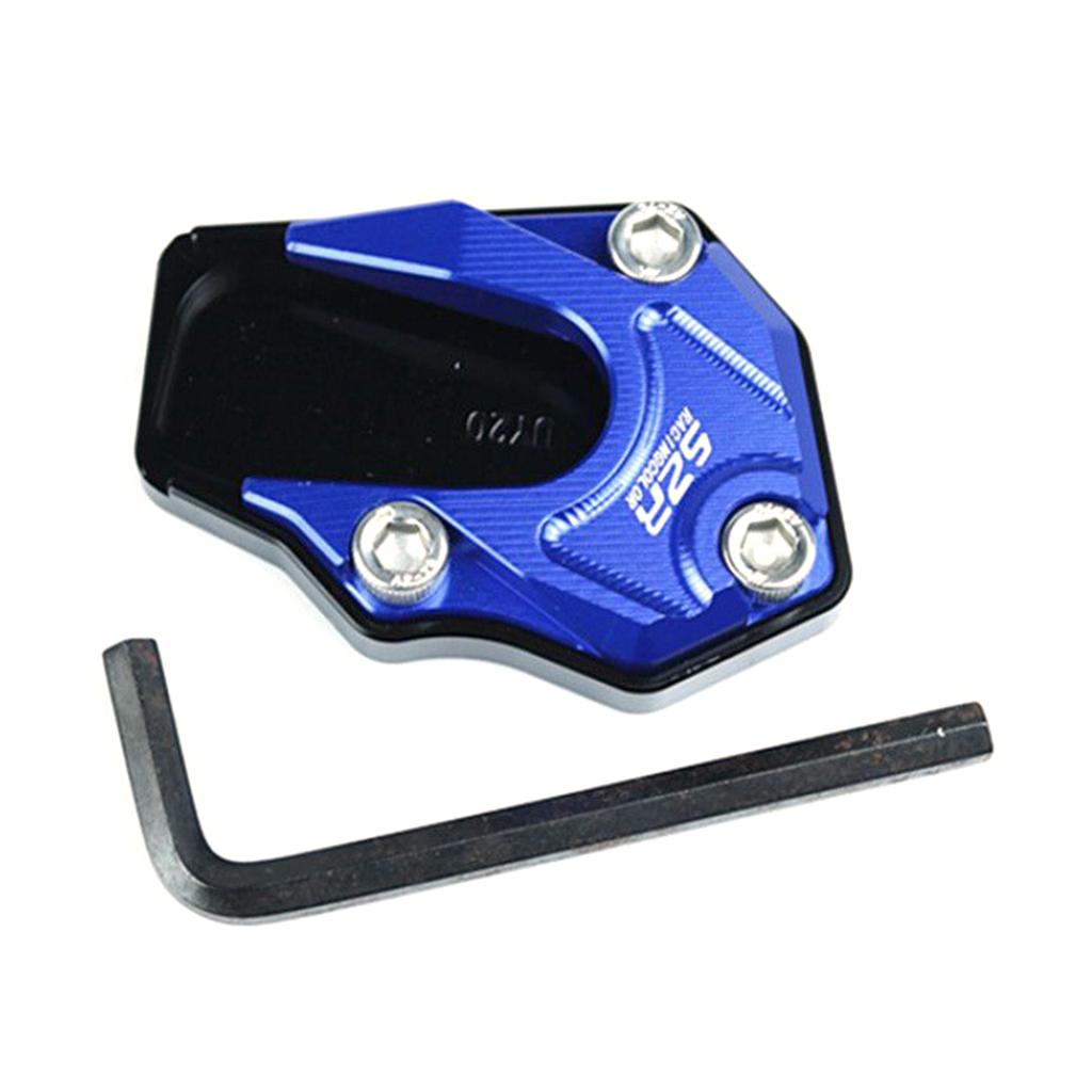 Metal Motorcycle Kickstand Extension Pad Alloy Motorcycle Foot Braces Pads Non-Slip Scooter Modified Tool For UU/UY/UE125 Motorb
