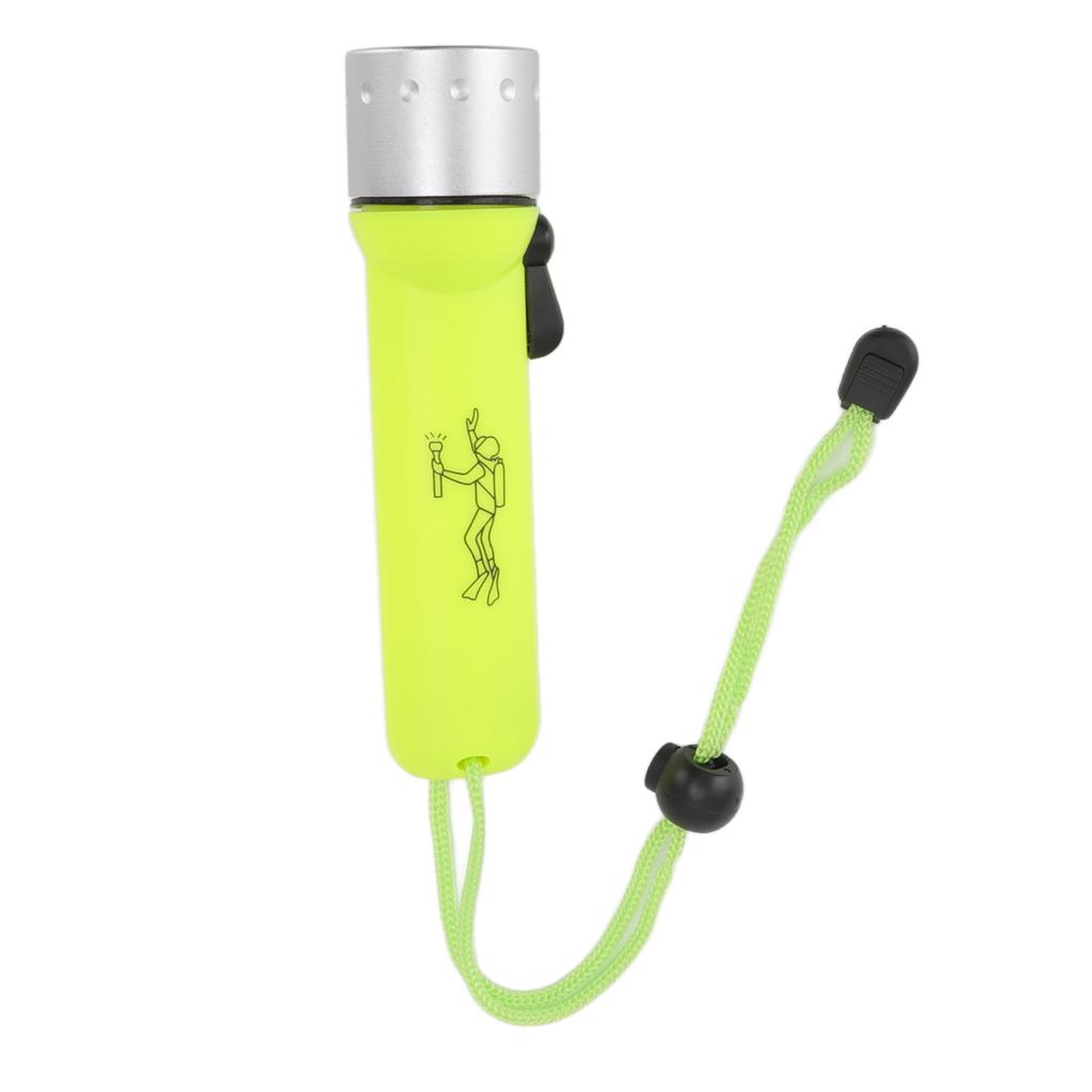 3W Diving Flashlight Yellow Professional Magnetic Switch Waterproof High Brightness LED Underwater