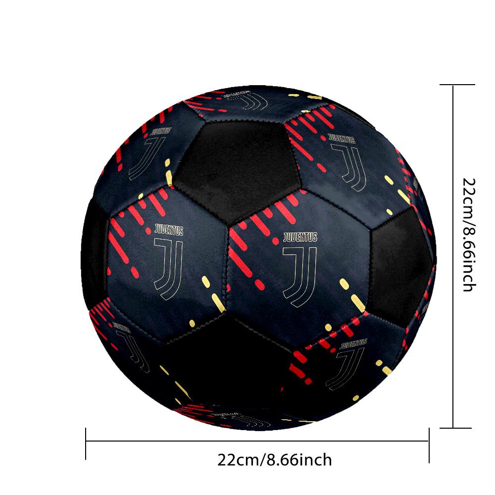 Juventus F.C Soccer Ball Colorful All Ages Machine Stitched PVC Competition Ready Durable High-Bounce.SIZE5