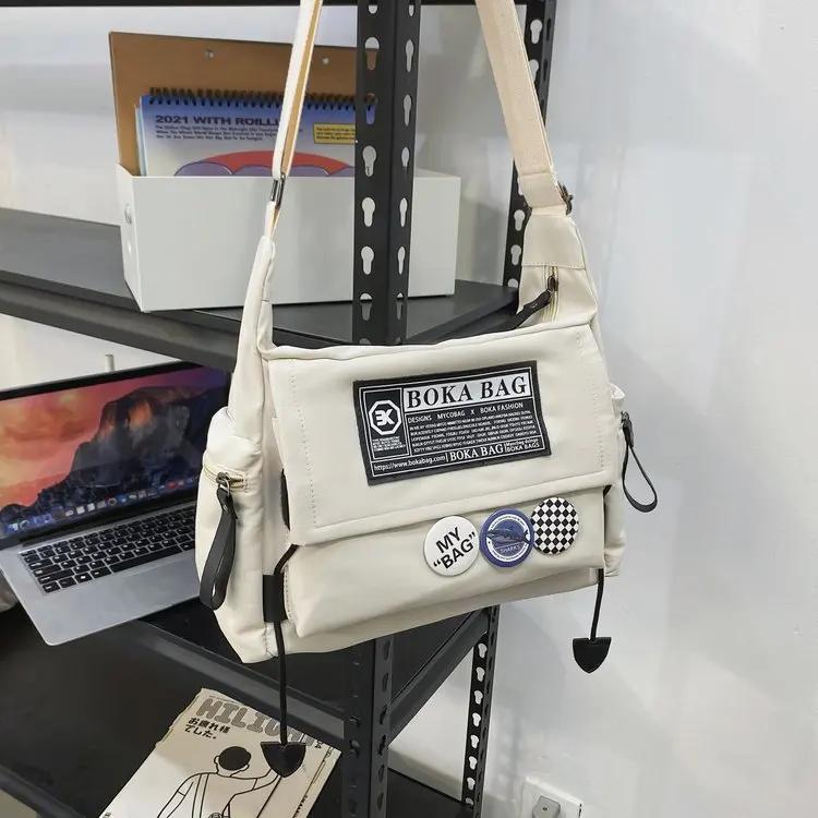 Crossbody Bags for Men and Women Personalized Workwear Casual Letters Students Handbags No Pendant