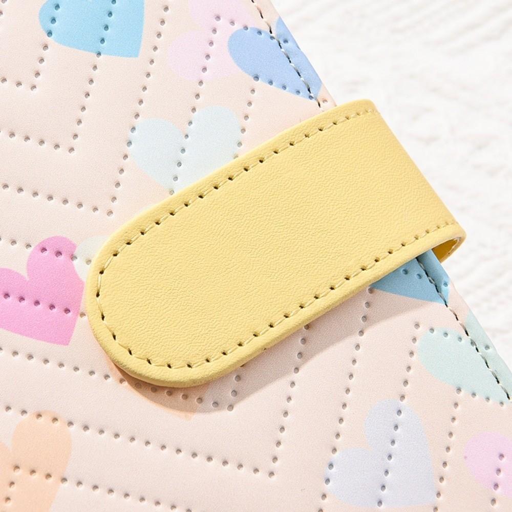 A6 Binder Notebook PU Leather Savings Book Creative Budget Binder  for Cash Budget Storage