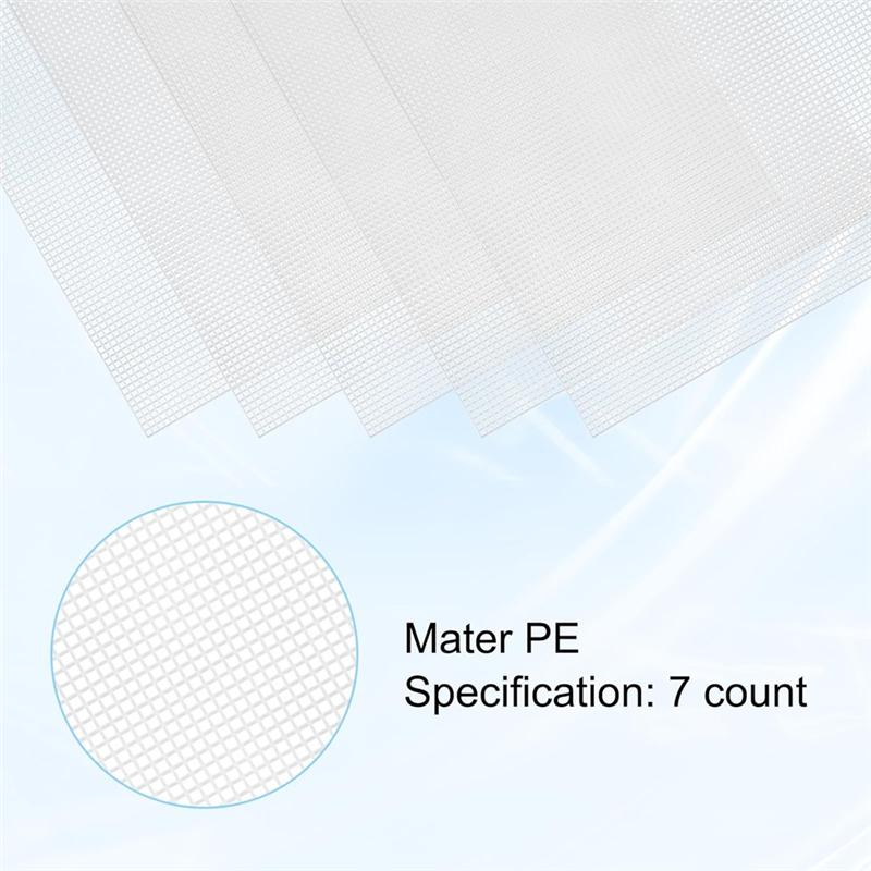 Good-Plastic Mesh For Embroidery Plastic Canvas White Mesh For Acrylic Yarn Handmade Knitting Crochet Project Making