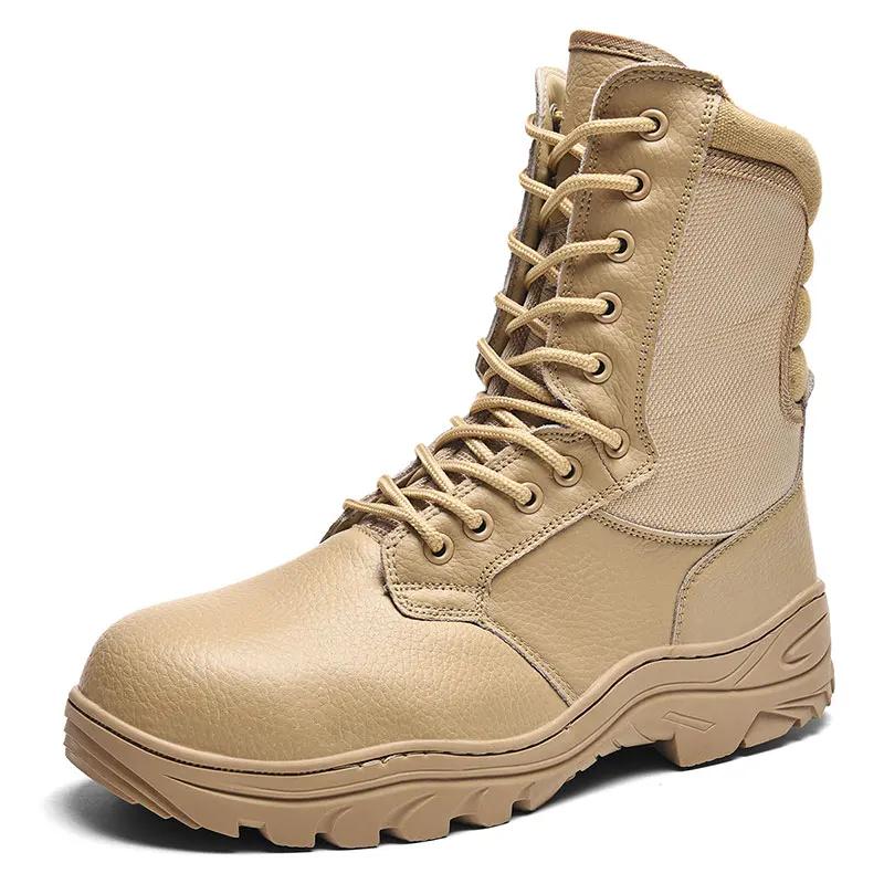 Men Tactical Boots Ankle Casual Plus Desert Boot Climbing Shoes Military Waterproof Outdoor High Quality Army Brand Hiking Shoes