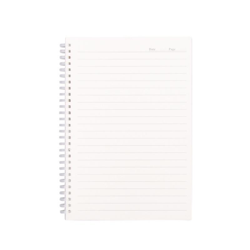 Creative B5 Thick Soft Rubber Coil Notebook for Students - A5 Horizontal Lined Grid Diary Stationery